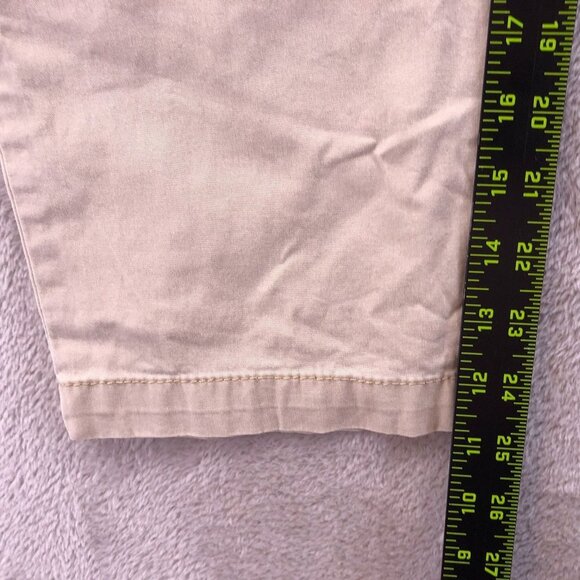 Lee Womens Cargo Pants Size 10M Relaxed Fit Beige Straight Leg Elastic Waist Tan - Picture 6 of 16